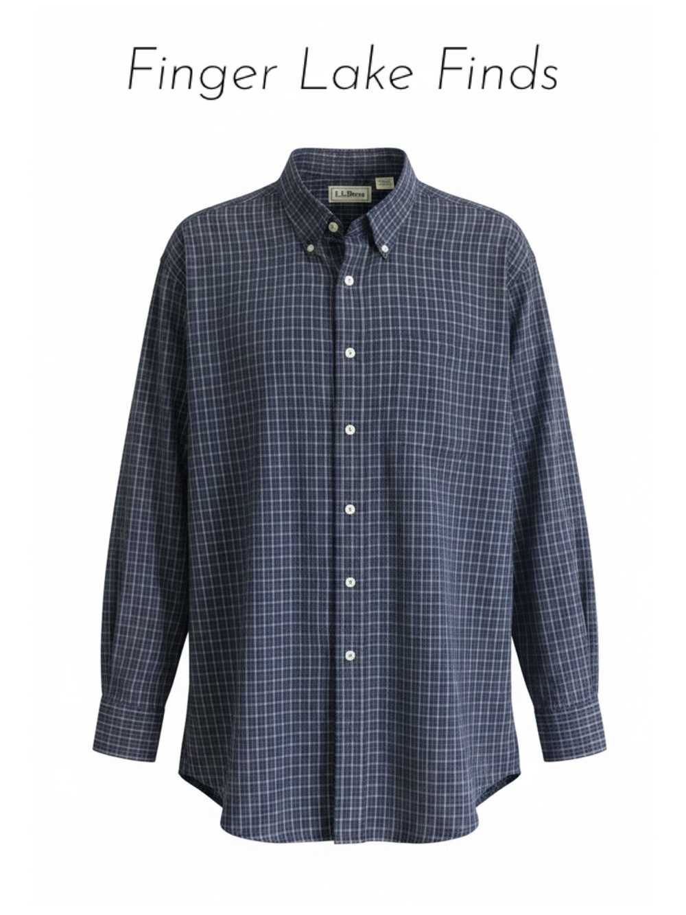 L.L. Bean Button Front Plaid Shirt, Tall Lg